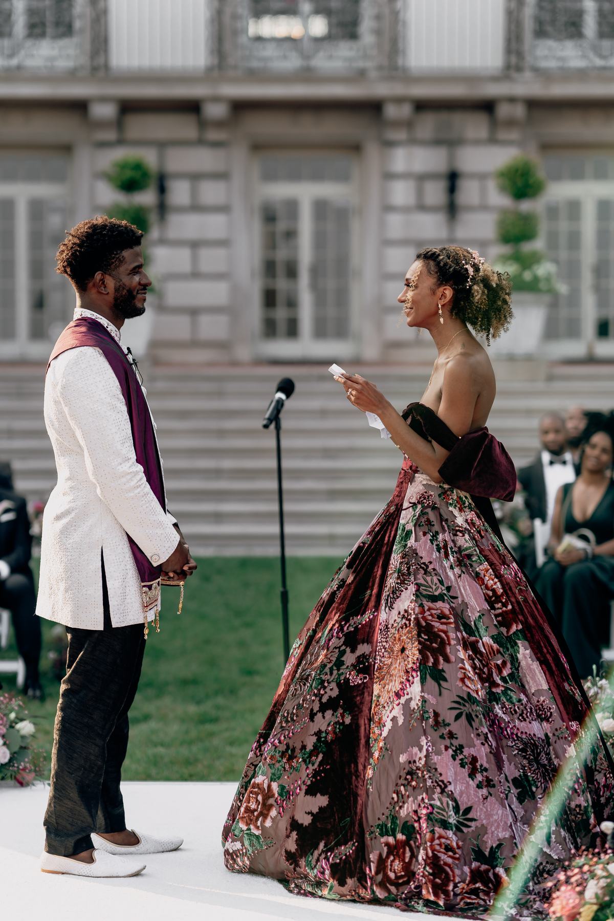 V and K exchanging vows at The War Memorial